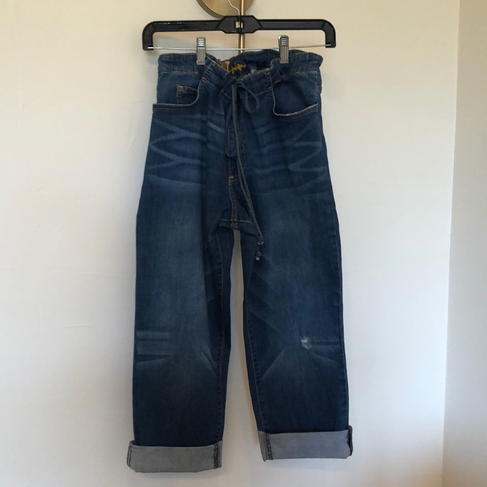 Kut from Kloth Boyfriend Denim Drawstring Jeans